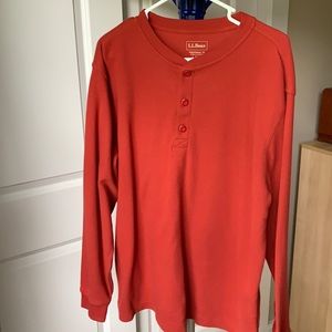 Men’s LL Bean waffle knit shirt